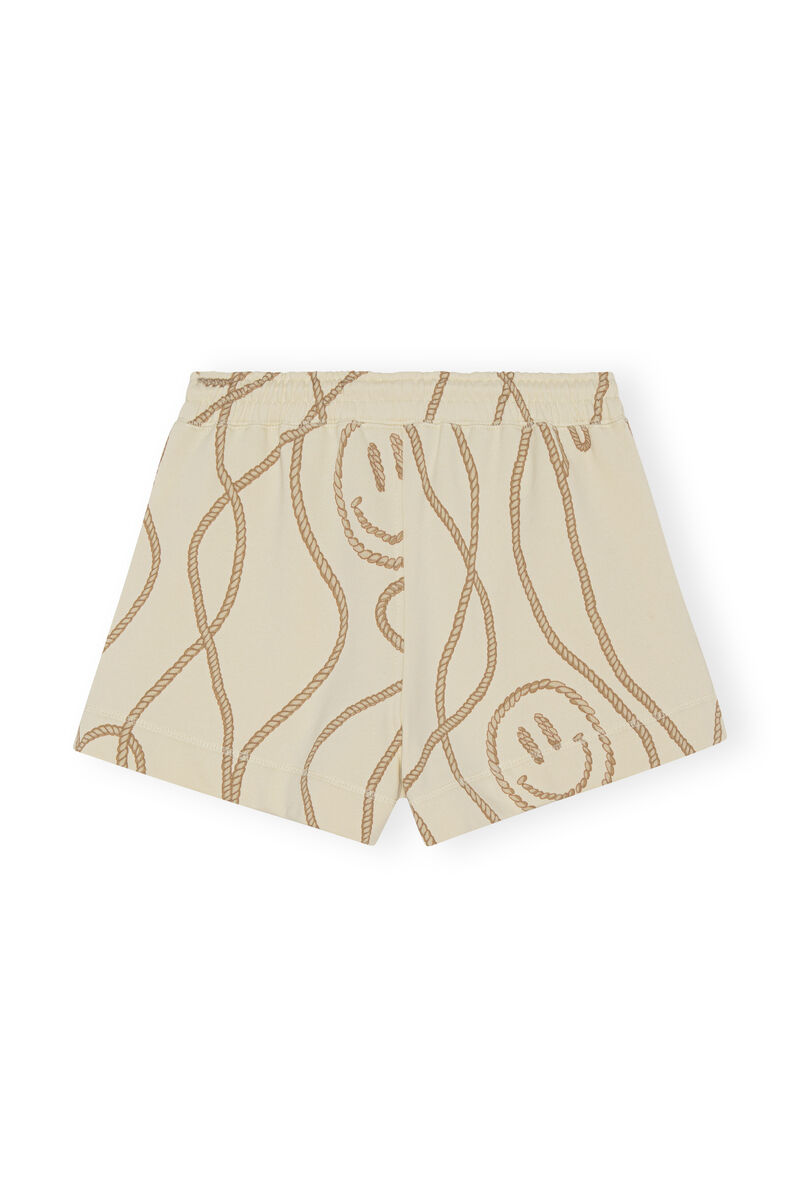 Rope print shorts, Organic Cotton, in colour Ganni Symbols Multi - 2 - GANNI