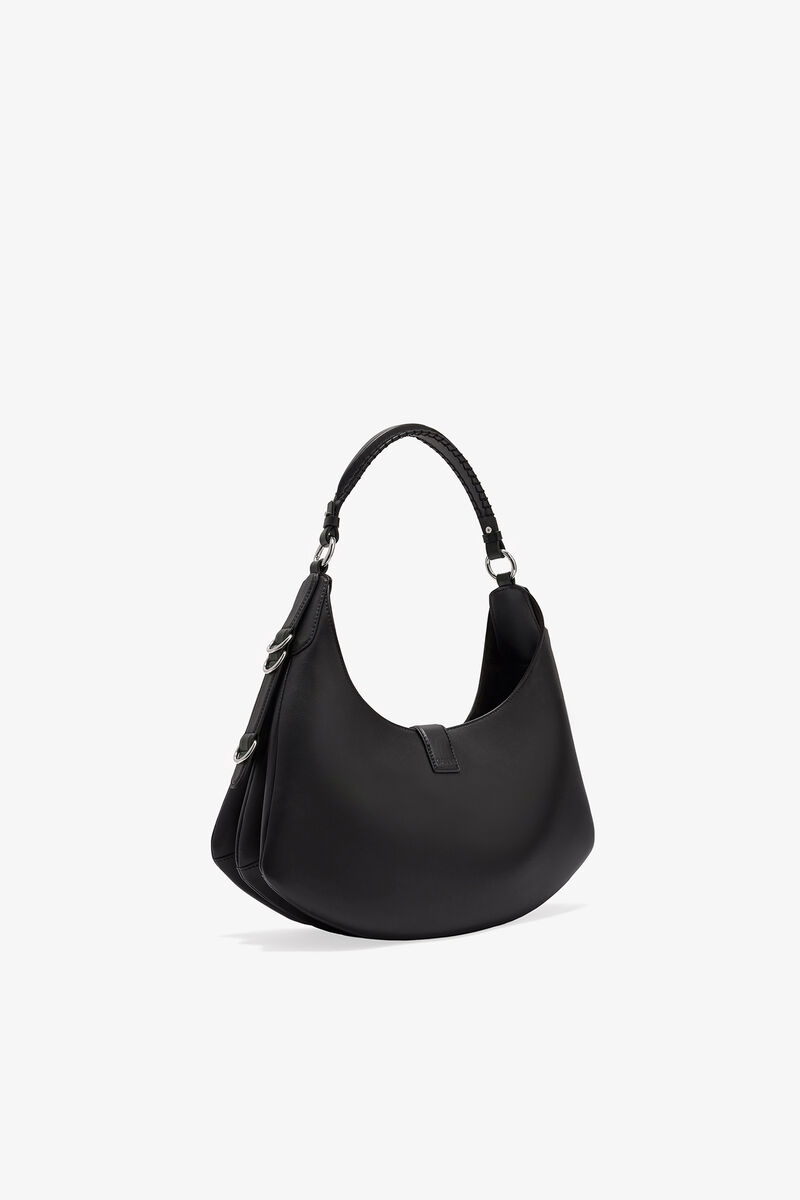 Black Small Kat Bag, Recycled Leather, in colour Black - 2 - GANNI