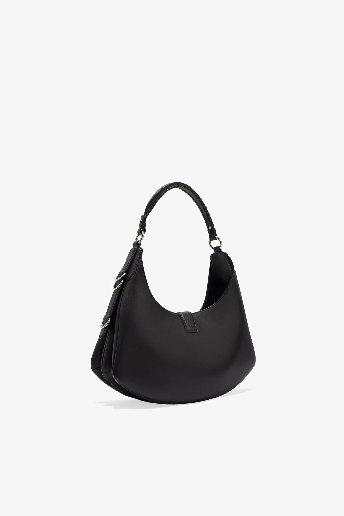 Black Small Kat Bag, Recycled Leather, in colour Black - 2 - GANNI