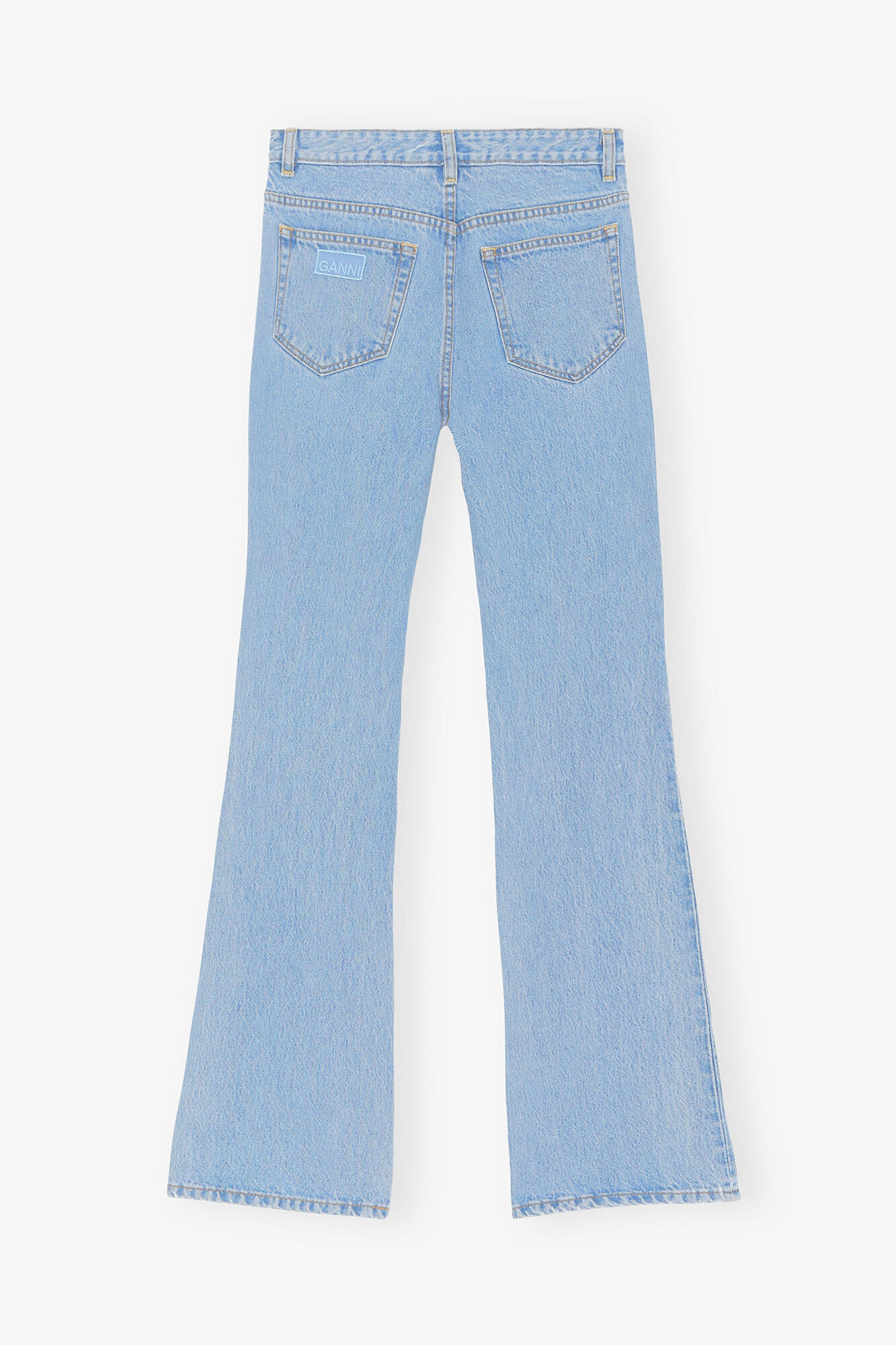 Betzy Jeans, Cotton, in colour Light Blue Stone - 2 - GANNI