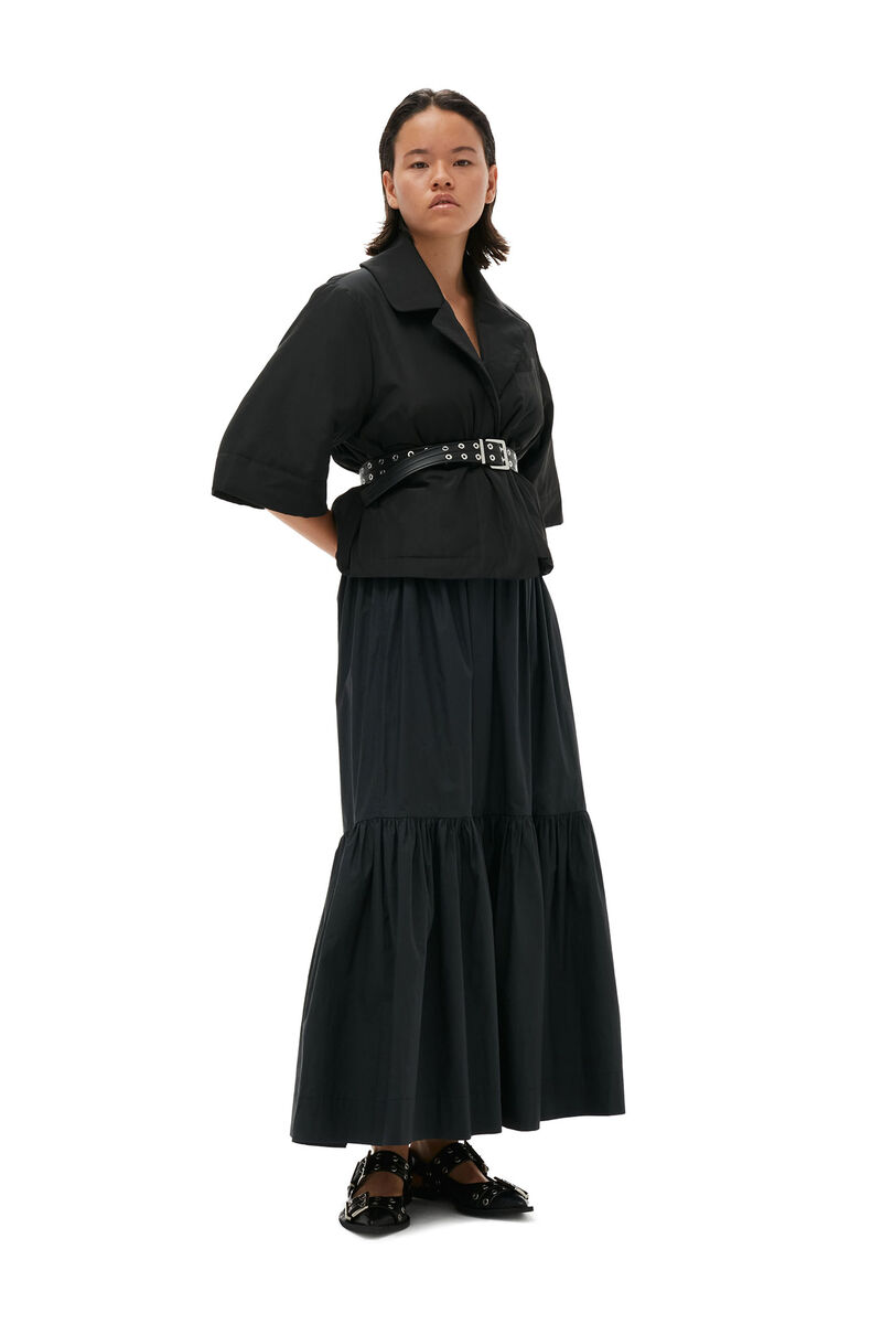 Summer Tech Padded Jacket, Recycled Polyester, in colour Black - 5 - GANNI