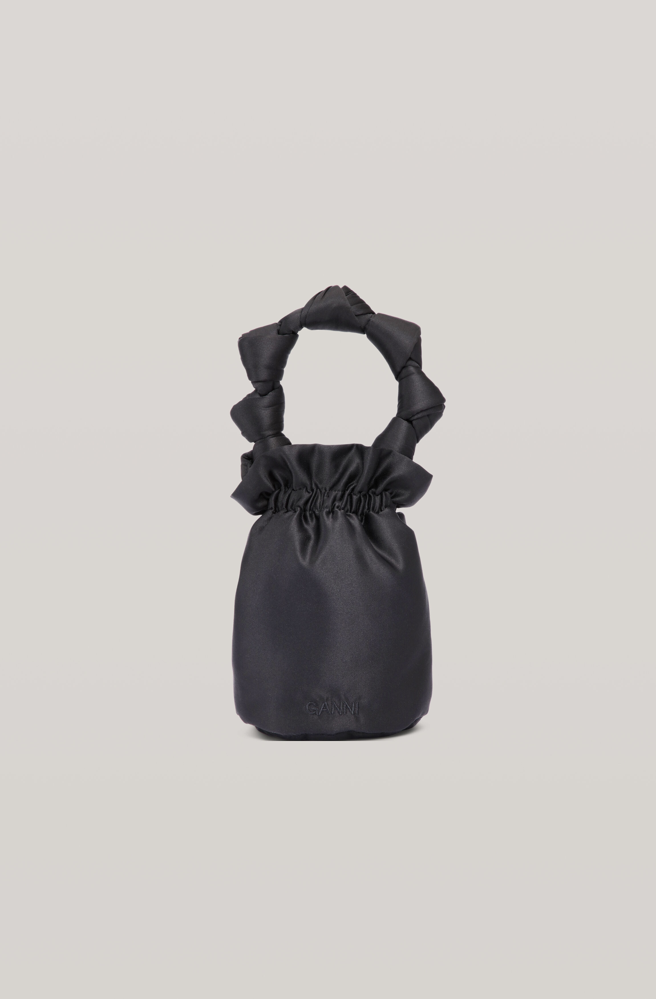 Satin Knotted Pouch Mini Bag