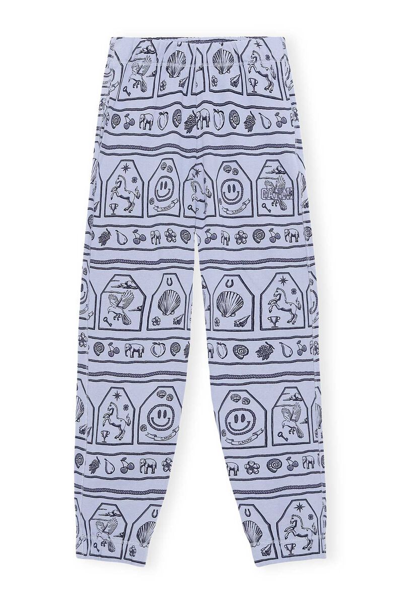 Software isoli joggers med print, Cotton, in colour Heather - 1 - GANNI