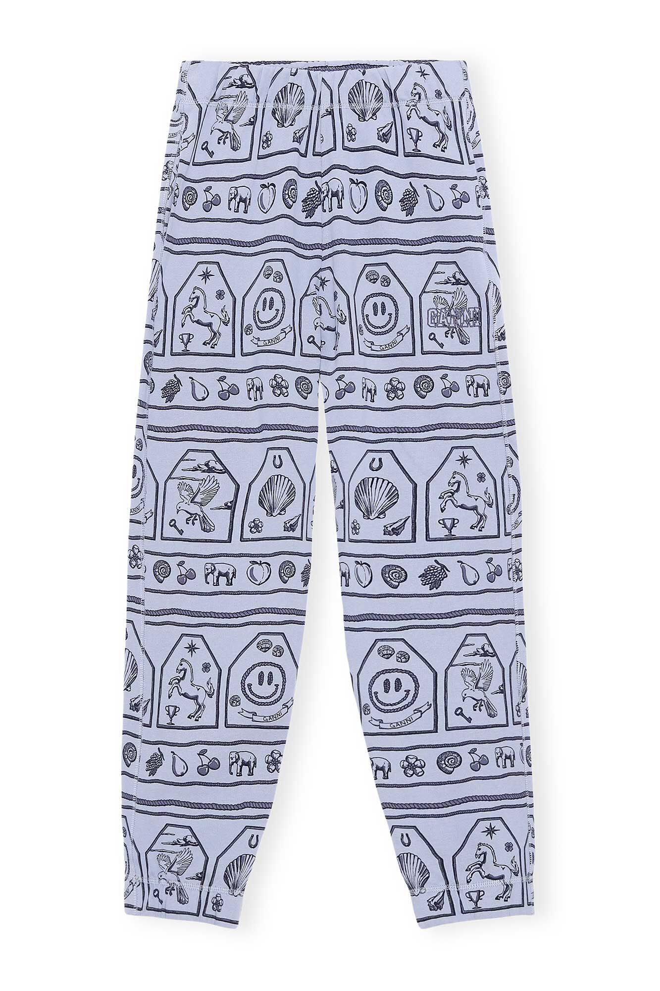 Software isoli joggers med print, Cotton, in colour Heather - 1 - GANNI