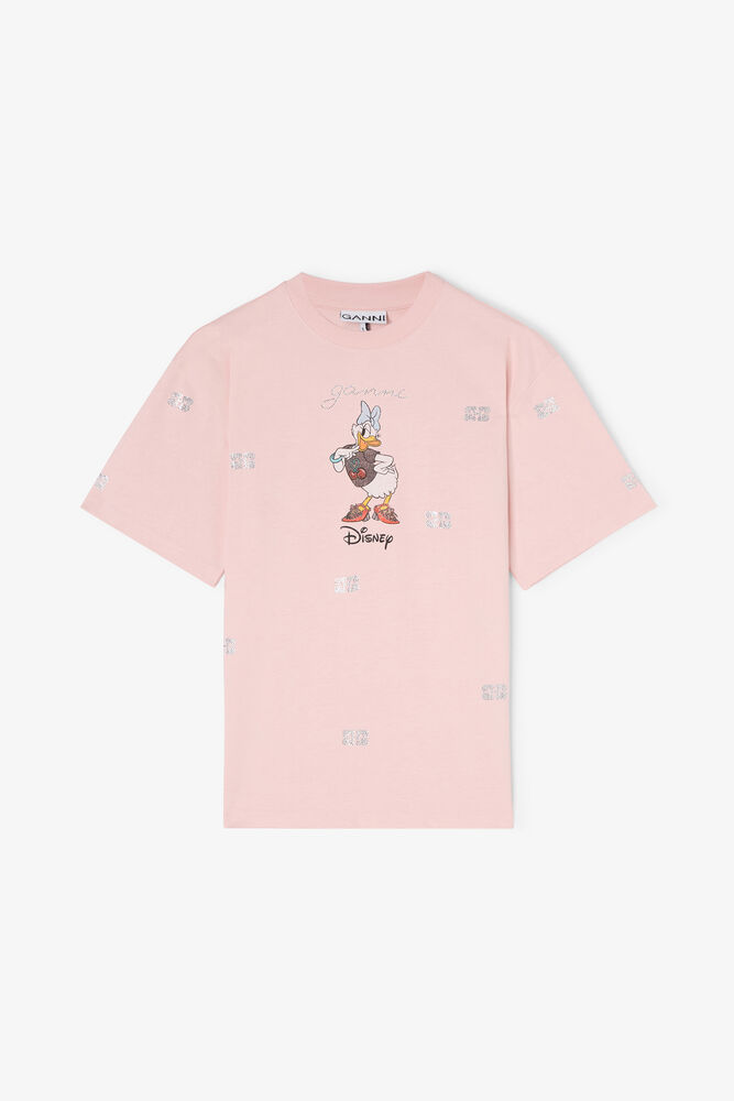 Daisy Duck Pink Printed T-shirt, Chalk Pink