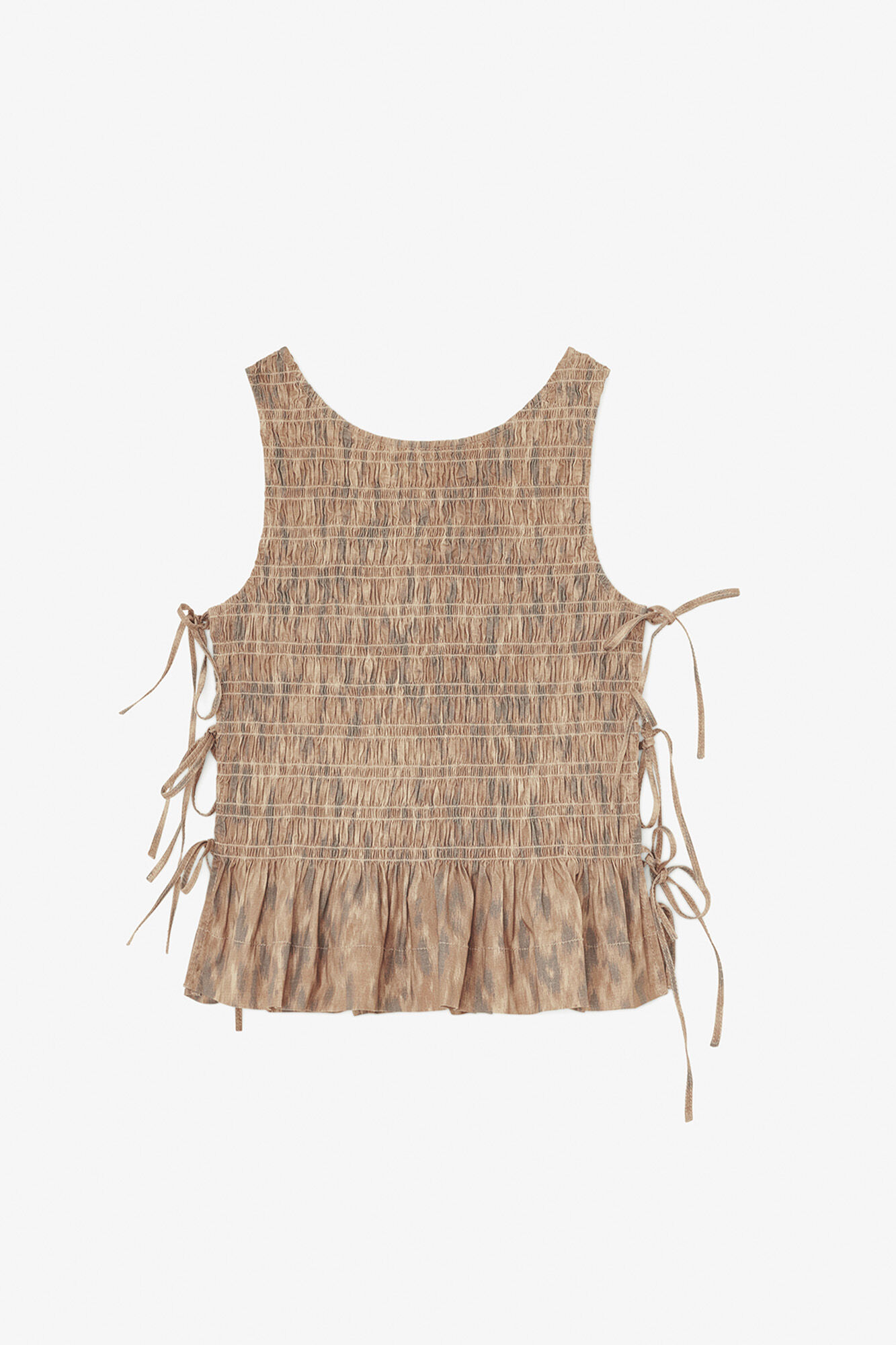Smock Top in Printed Stretch | GANNI US