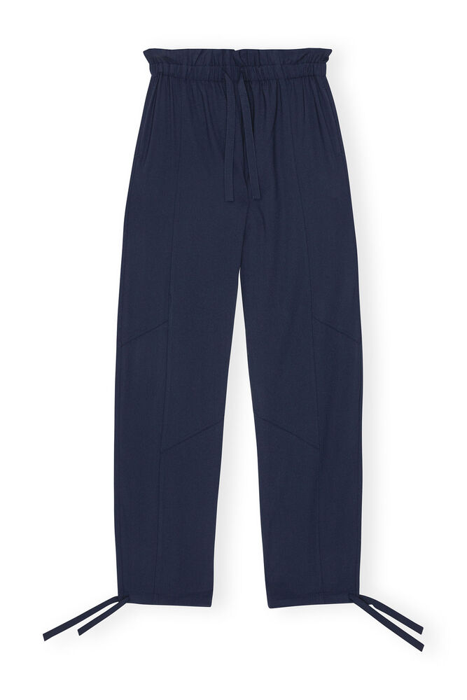 Blue Light Elasticated Waist Pants, Sky Captain