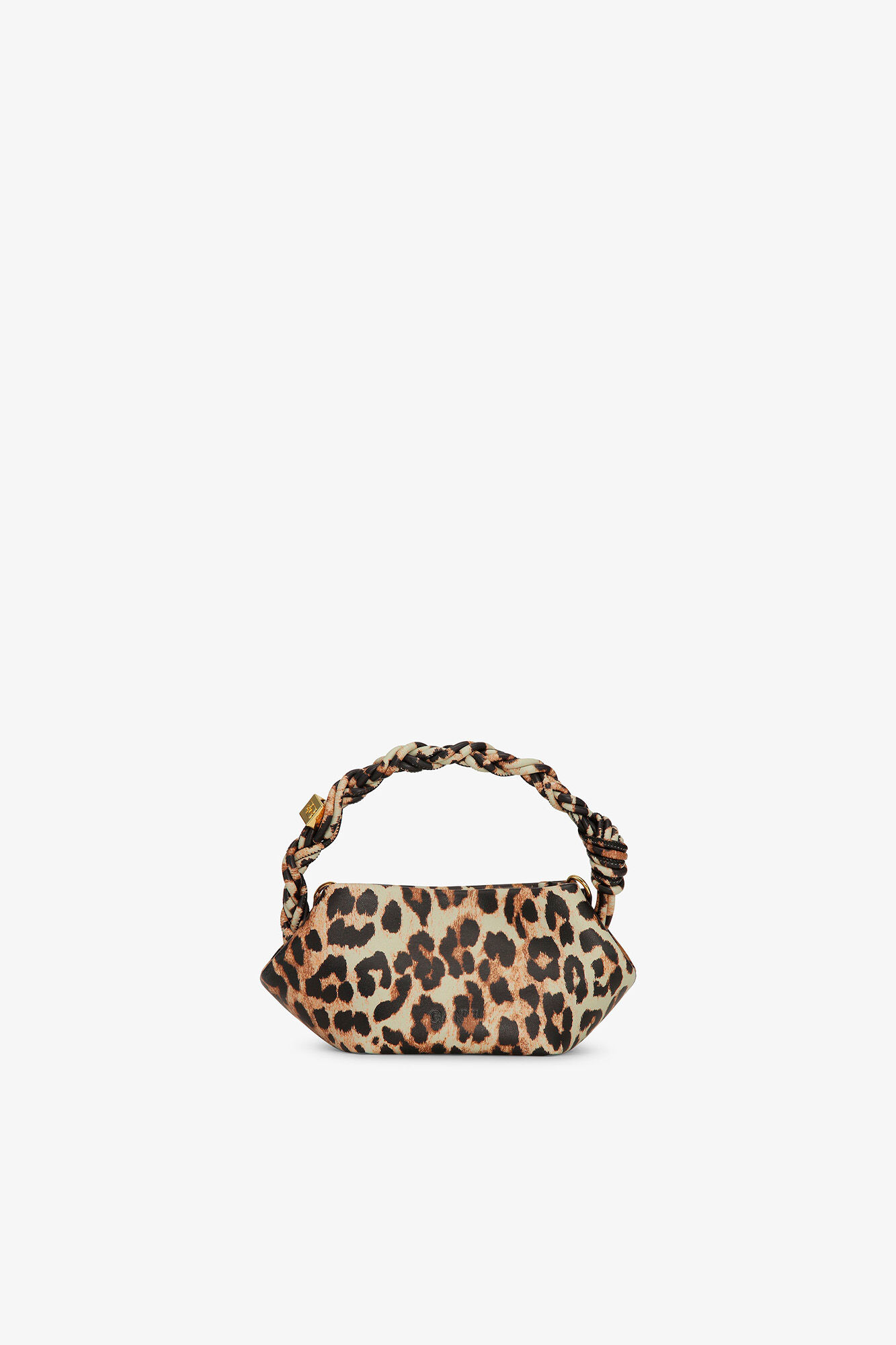 Leopard Mini Bou Bag, Polyester, in colour Leopard - 2 - GANNI