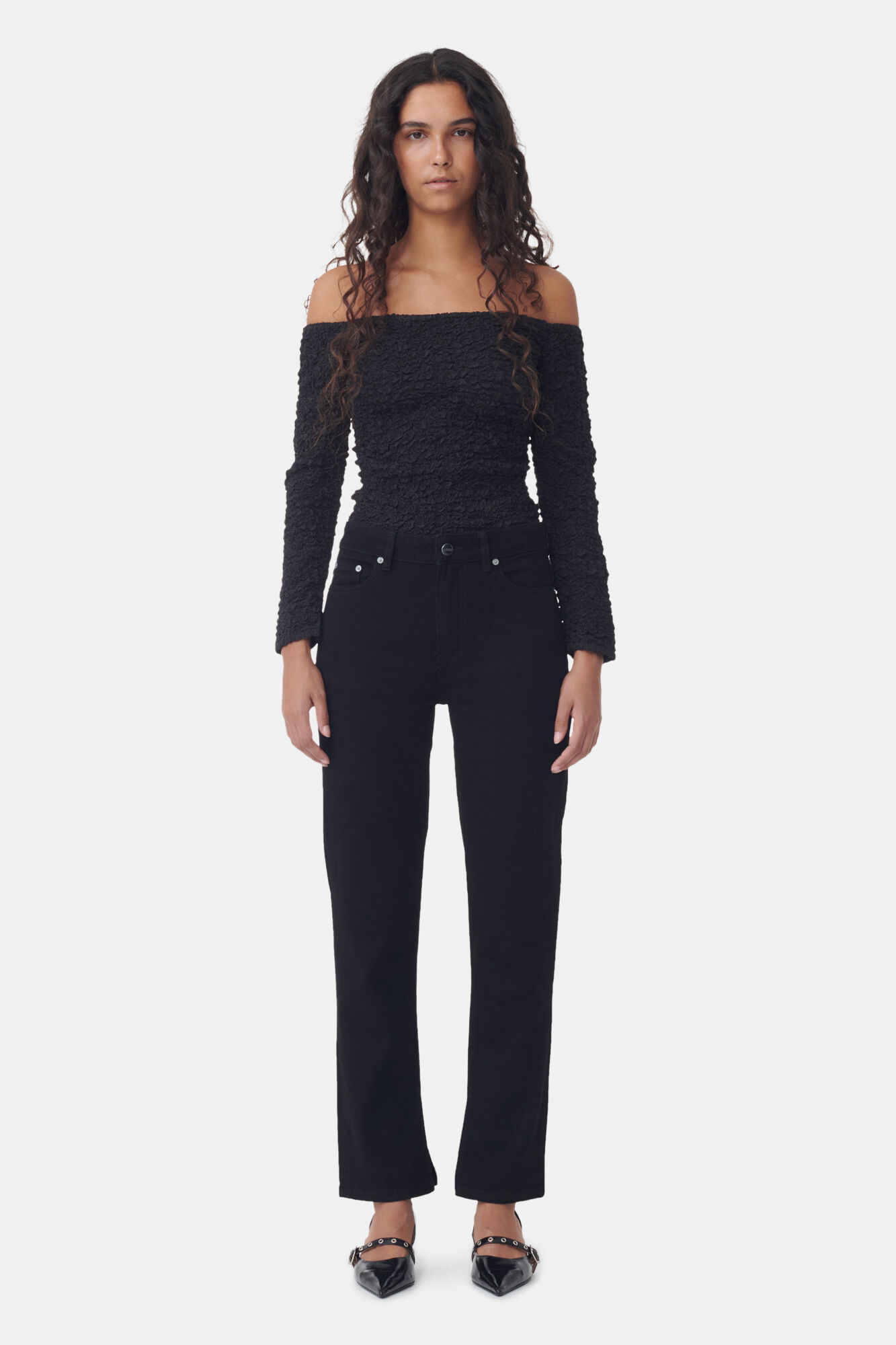 Black Comfort Stretch Beksi | GANNI 