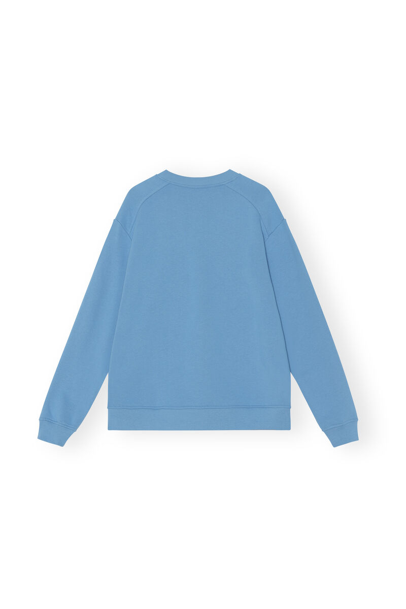 Pullover Sweatshirt, Cotton, in colour Azure Blue - 2 - GANNI