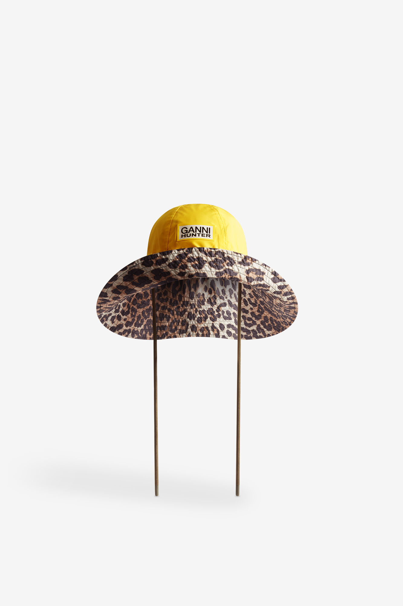 Wasserfester Bucket Hat, Recycled Polyester, in colour Lemon - 1 - GANNI