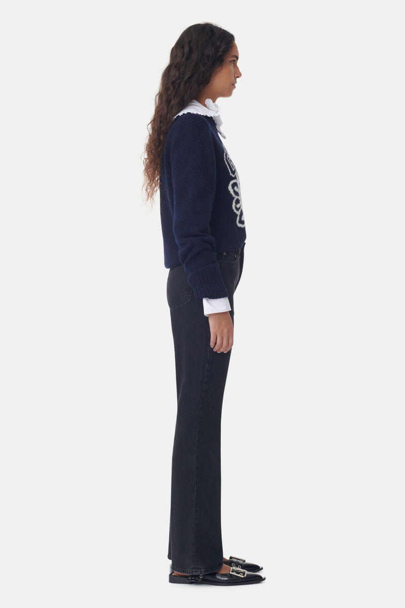 Jean Betzy, Cotton, in colour Washed Black/Black - 2 - GANNI