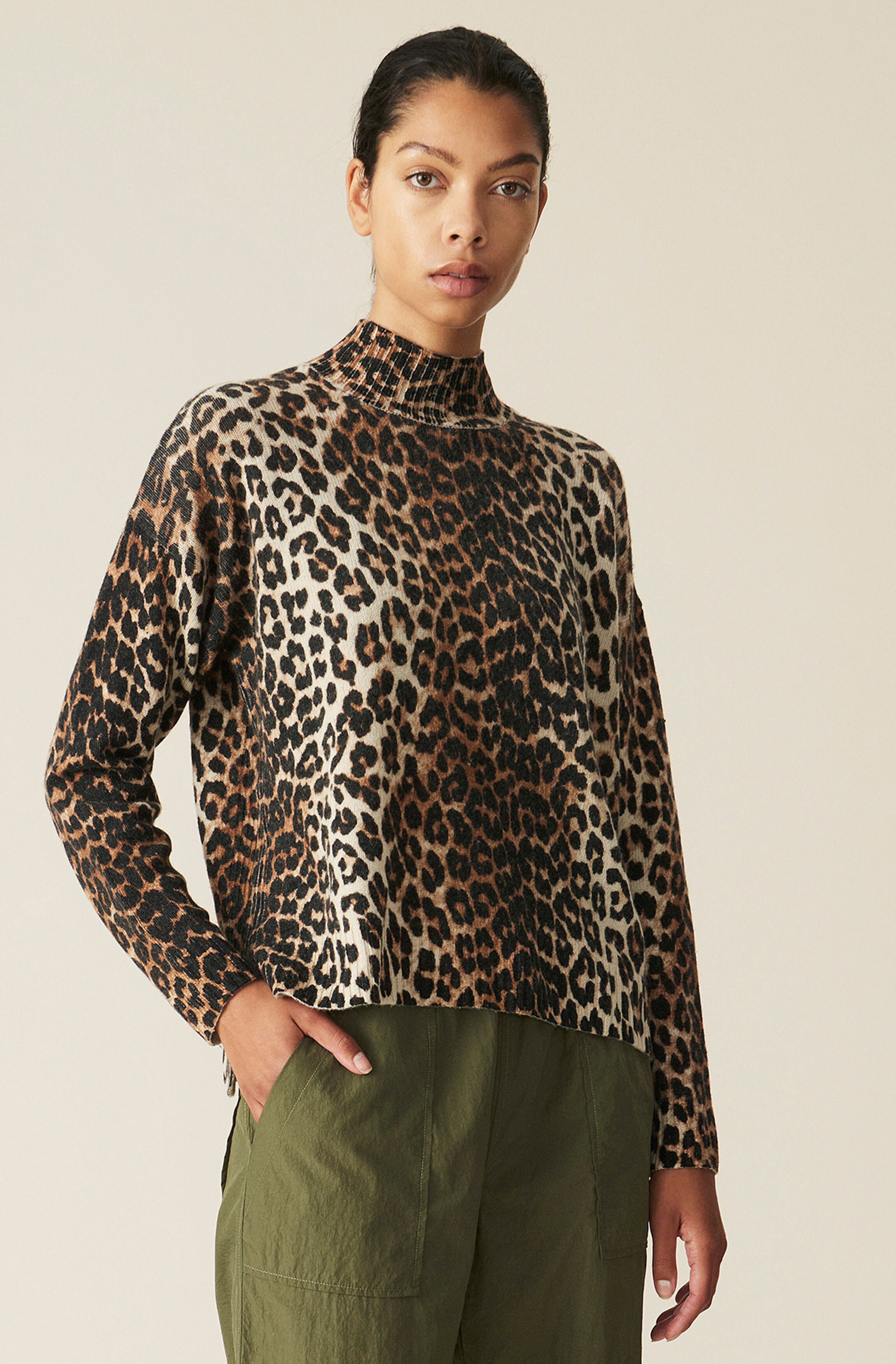 leopard knitwear