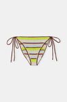 Crochet String Bikini Bottom, Cotton, in colour Multicolour - 1 - GANNI