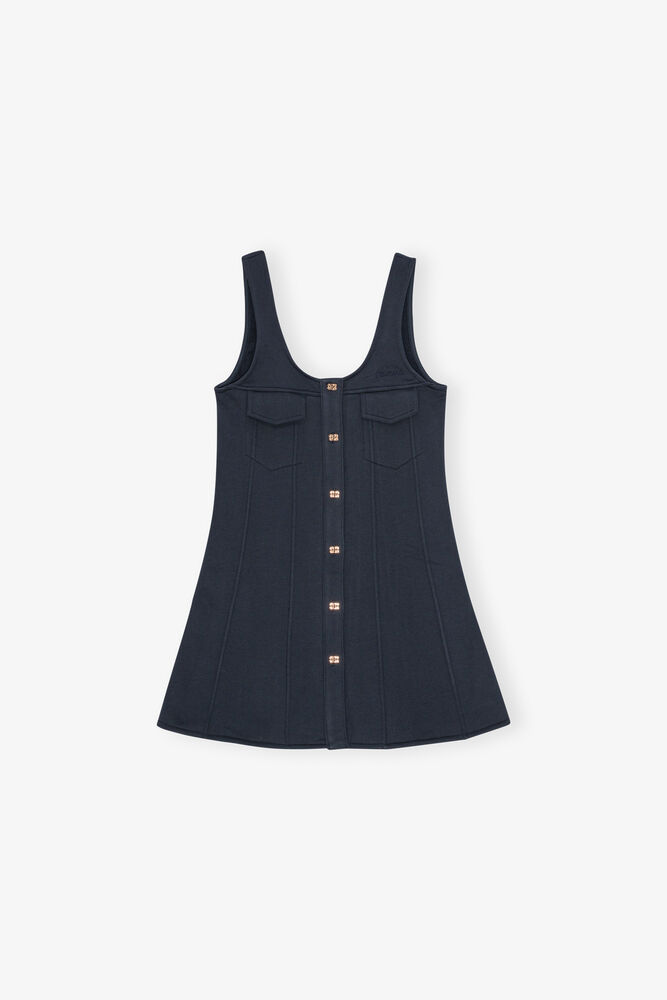 Dark Blue Mini Dress, Sky Captain