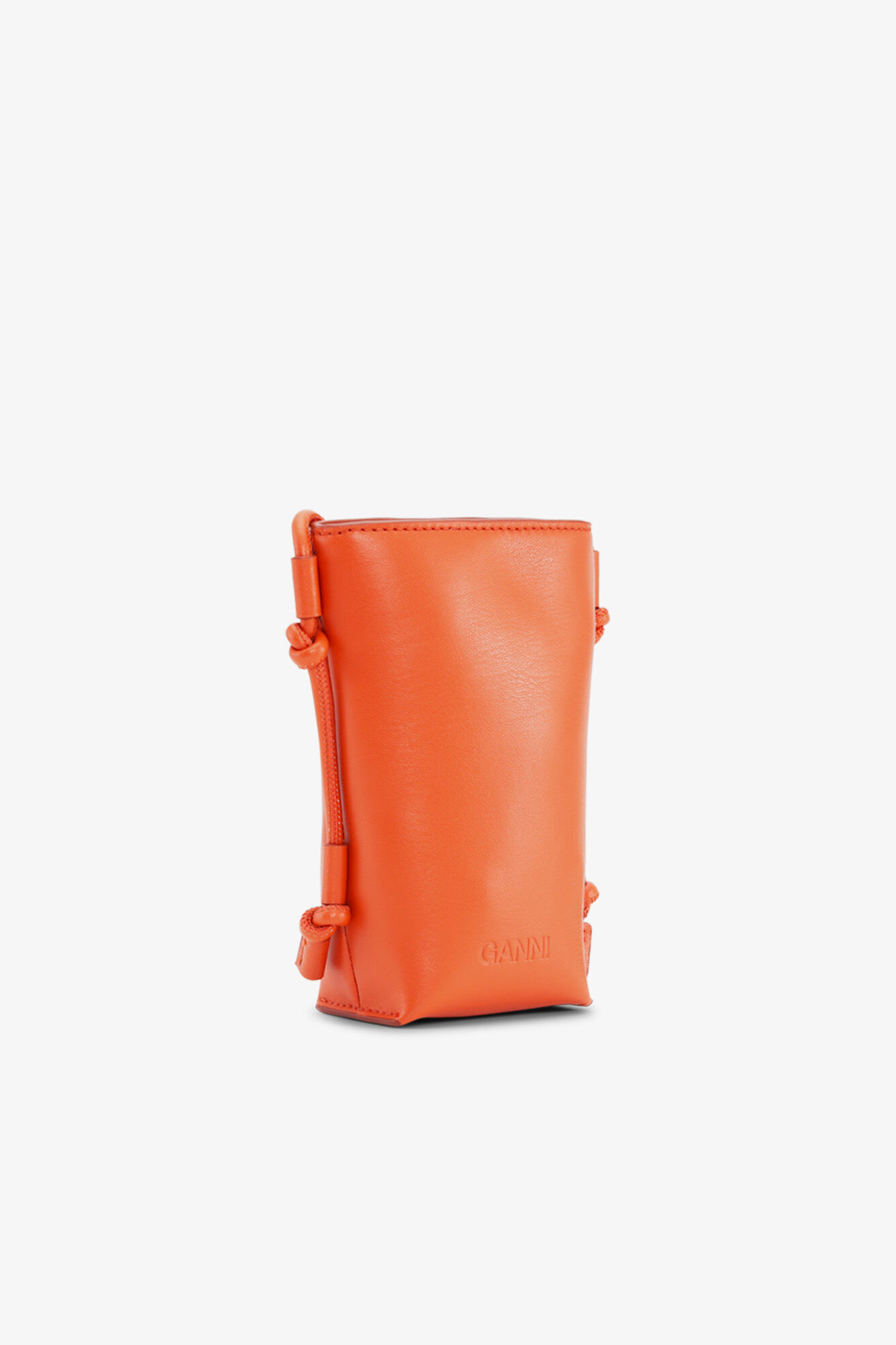 Orange GANNI Bou Crossbody Bag, Polyester, in colour Spicy Orange - 2 - GANNI