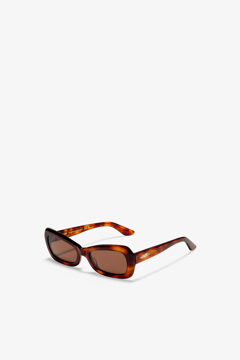 GANNI x Ace & Tate Brooke Sunglasses, Acetate, in colour Tiger's Eye - 3 - GANNI