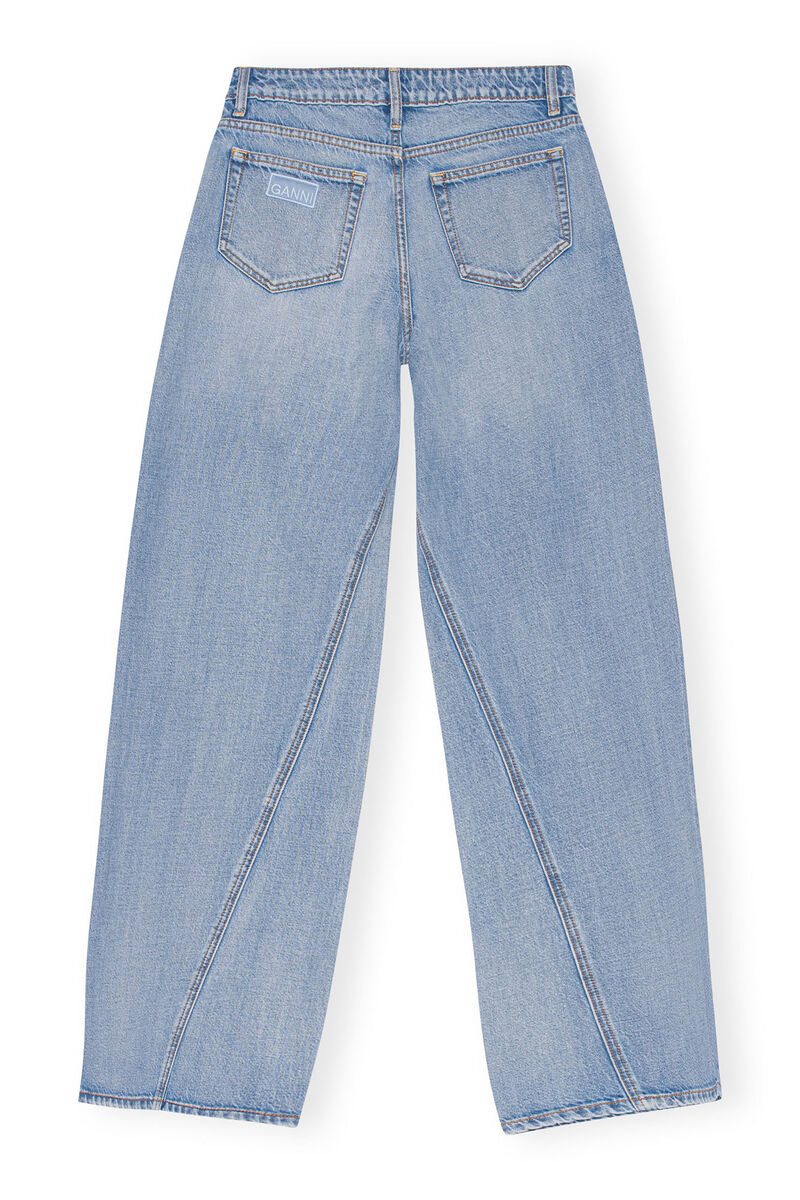 Jozey Jeans, Cotton, in colour Light Blue Vintage - 2 - GANNI
