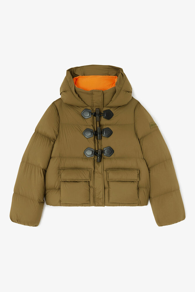 Mini Puffer in Future Nylon, Military Olive