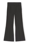 Striped Pants , Elastane, in colour Black - 2 - GANNI