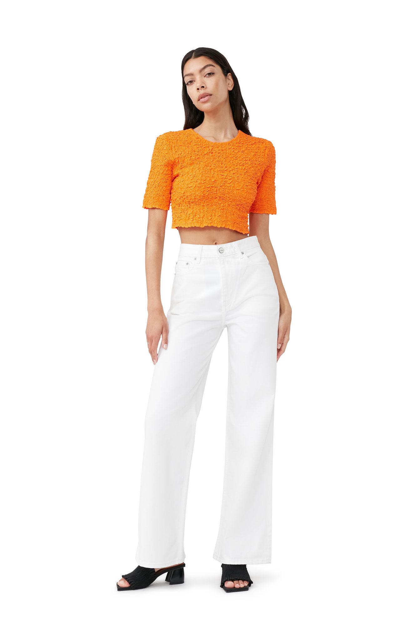 Bright White White Magny Jeans | GANNI US