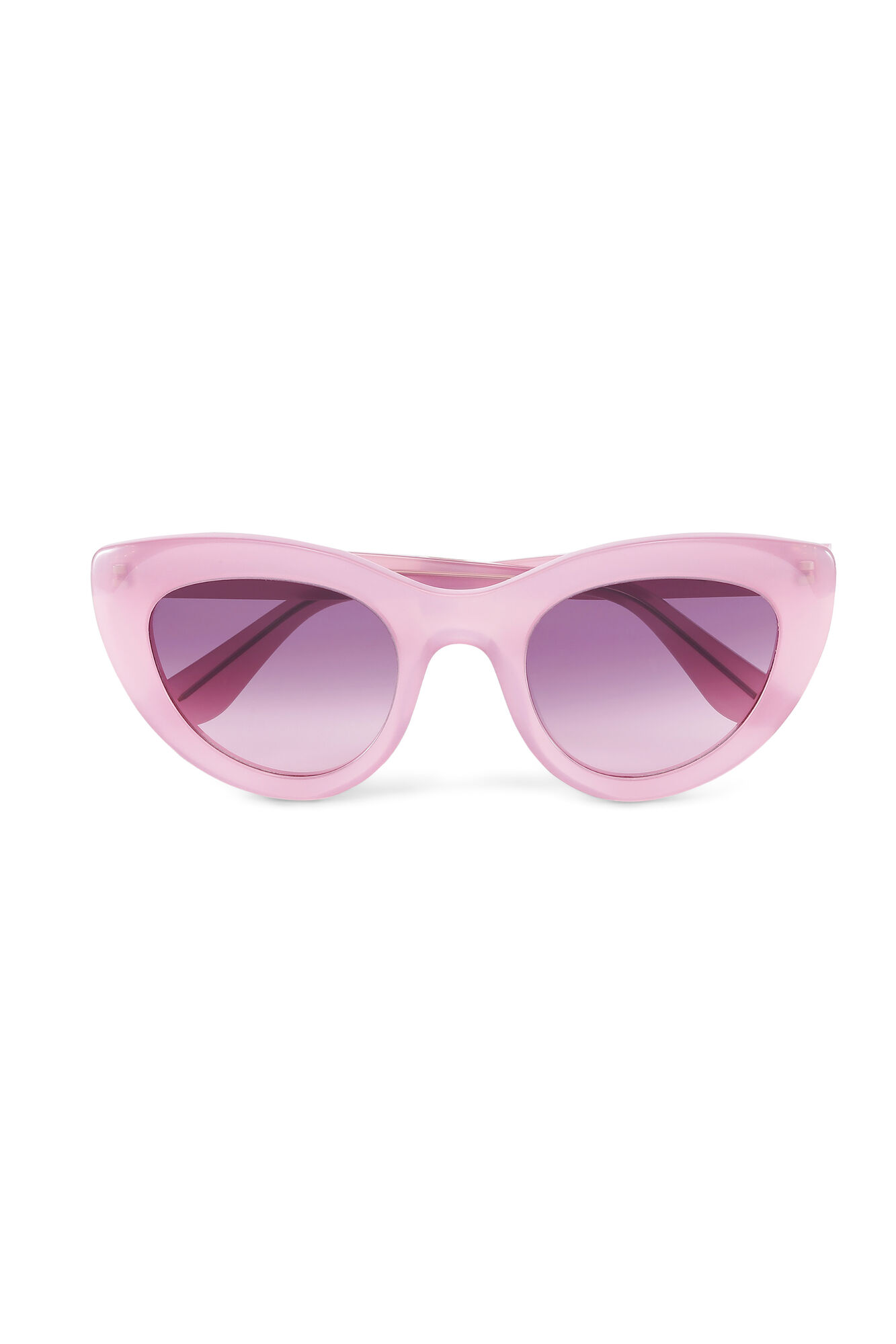 Biodegradable Acetate Cat Eye Sunglasses, in colour Sweet Lilac - 1 - GANNI