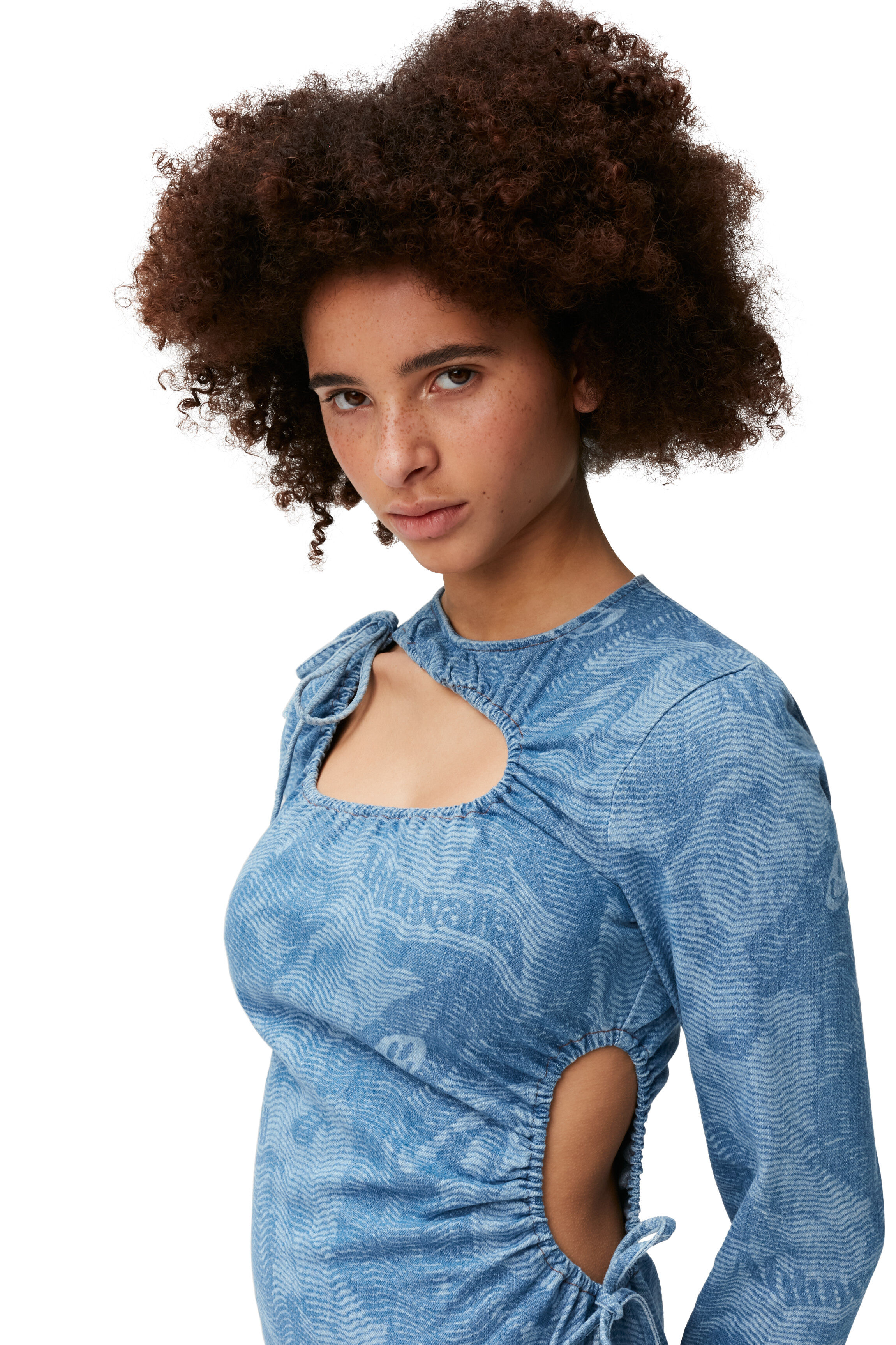 Light Denim Light Printed Laser Denim 