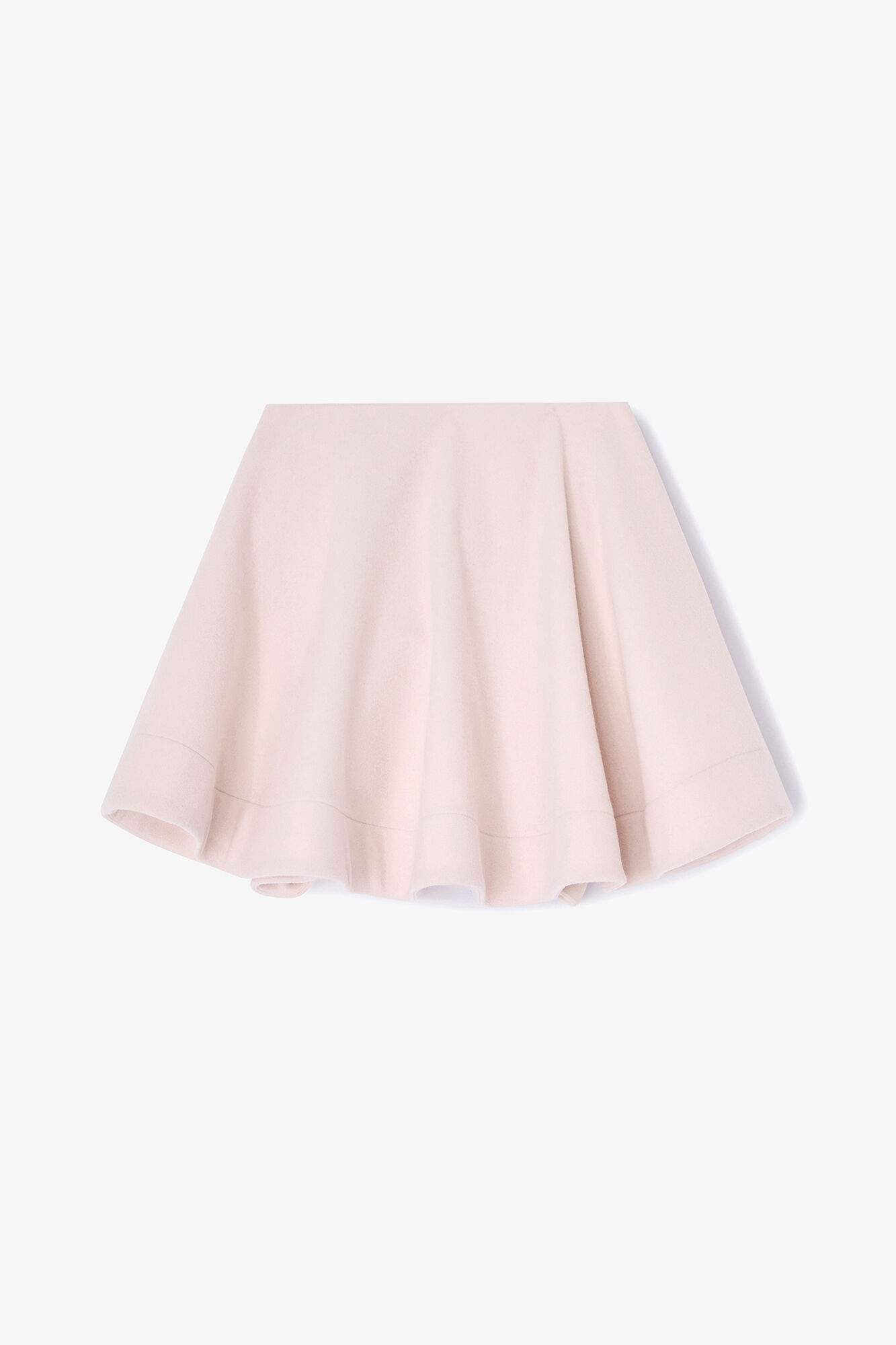 Peacoat Wool Circle Skirt, Wool, in colour Ballerina - 1 - GANNI
