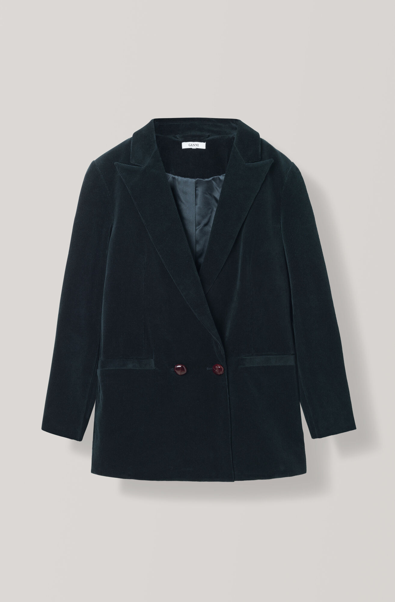 Stretch Corduroy Blazer, Total Eclipse Stretch Corduroy Blazer, Total Eclipse, hi-res