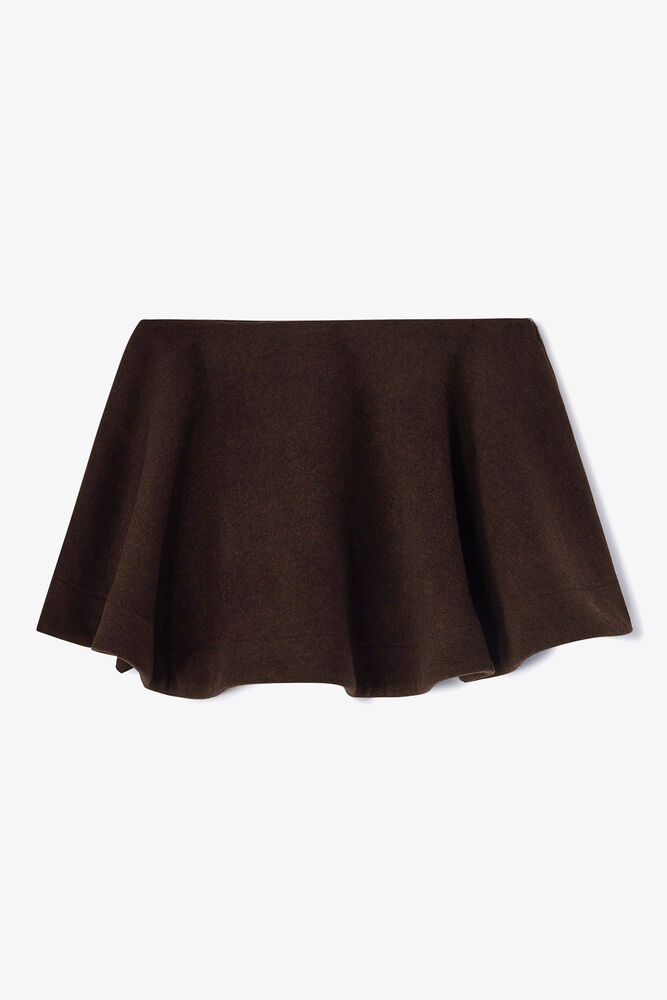 Peacoat Wool Circle Skirt, Demitasse