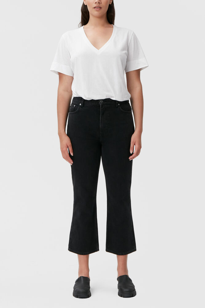 Betzy Cropped Jeans, Washed Black/Black