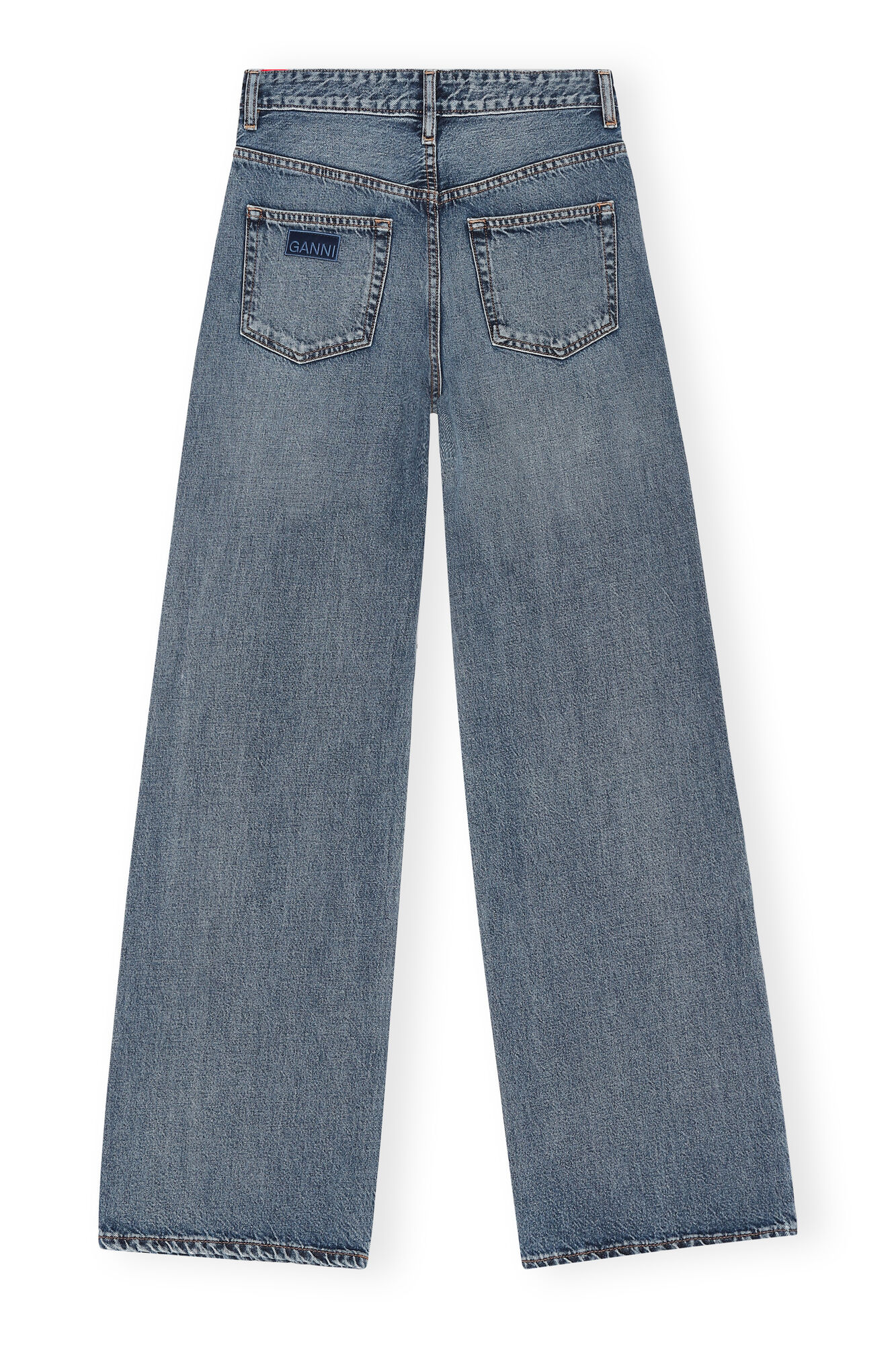 Jean Magny Mid Blue Vintage, Cotton, in colour Mid Blue Vintage - 2 - GANNI