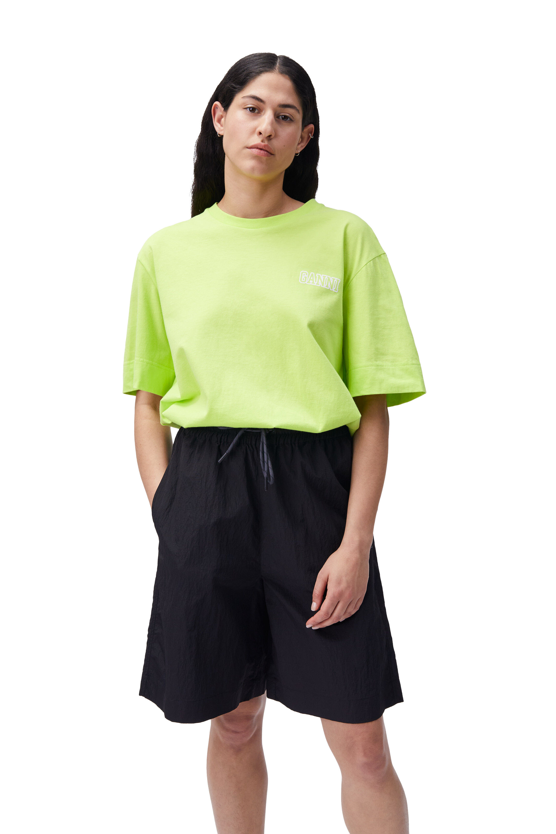 Tech Fabric Shorts | GANNI AU