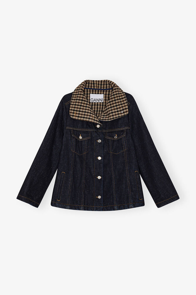 Neppy Denim Jacket, Dark Blue Stone
