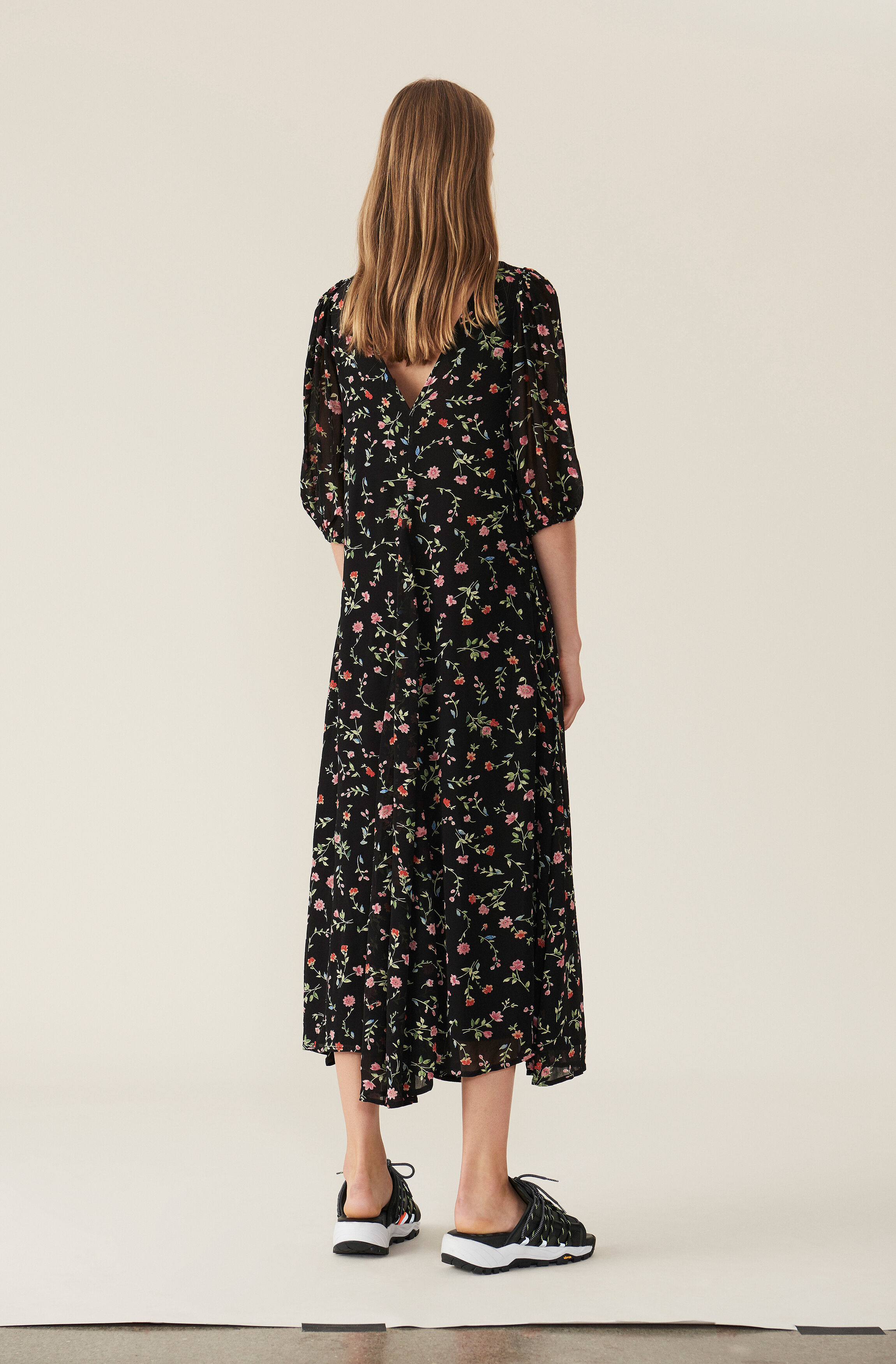 Printed georgette ganni clearance