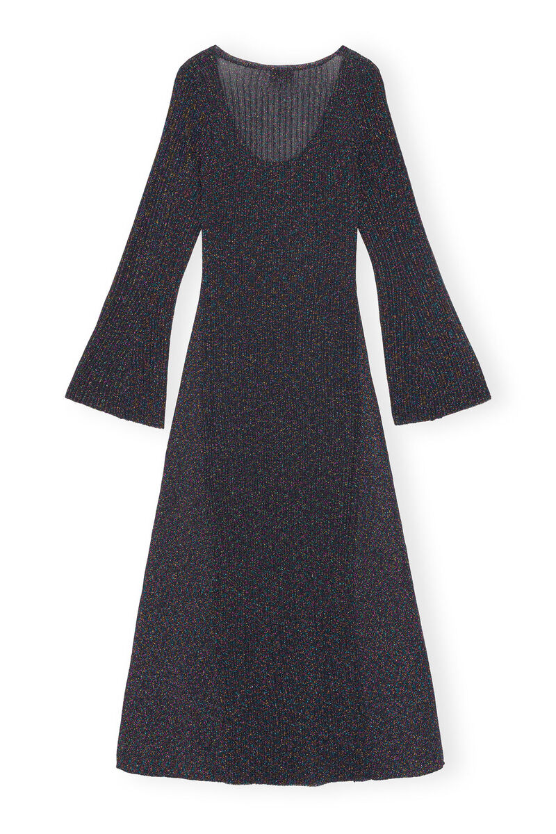 Sparkle Rib Maxi Dress, Metal, in colour Multicolour - 2 - GANNI