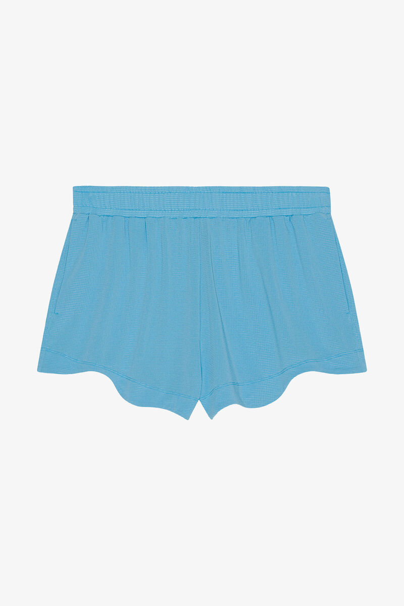 Active Mesh Shorts, Elastane, in colour Ethereal Blue - 1 - GANNI