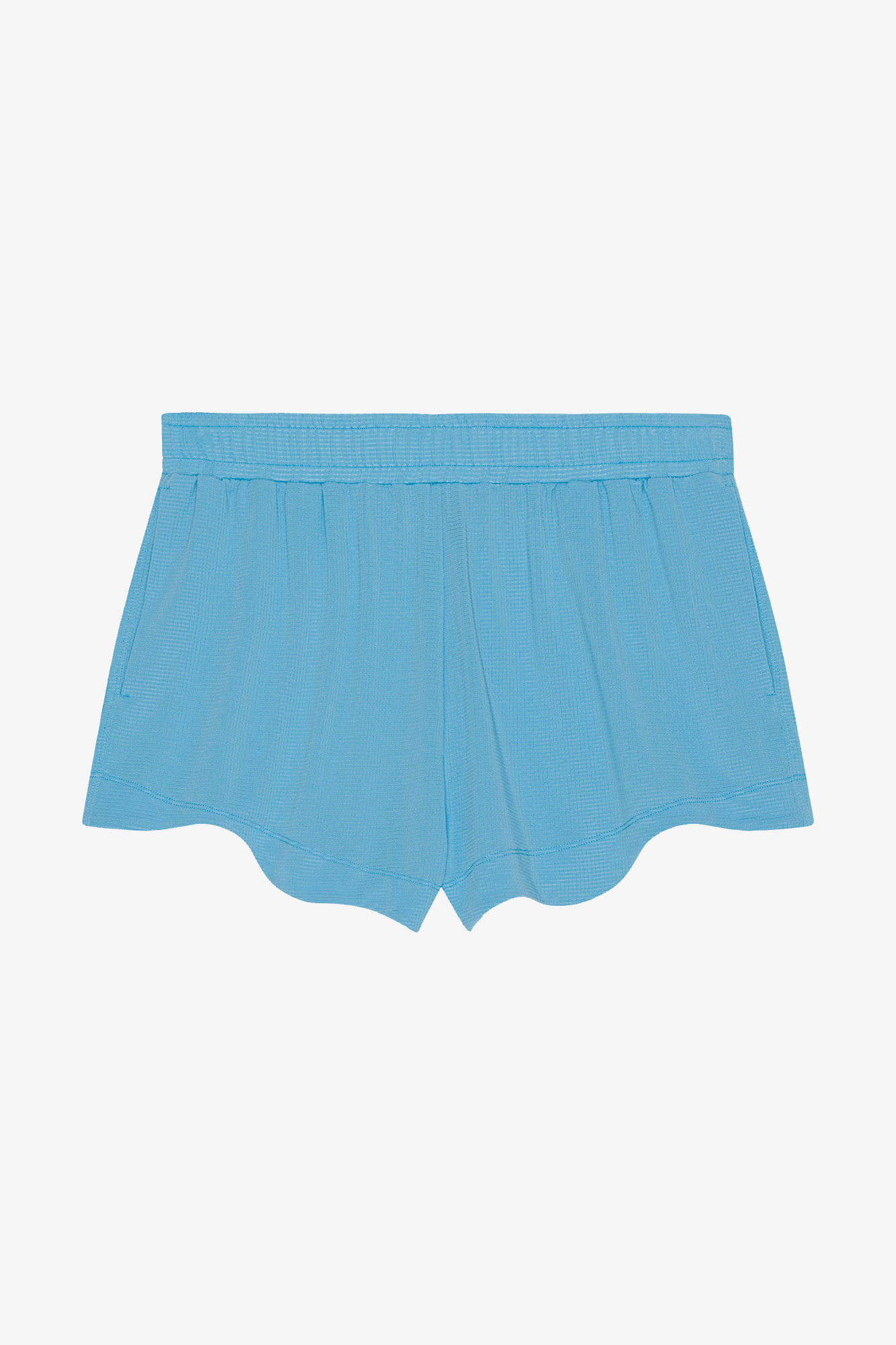 Active Mesh Shorts, Elastane, in colour Ethereal Blue - 1 - GANNI