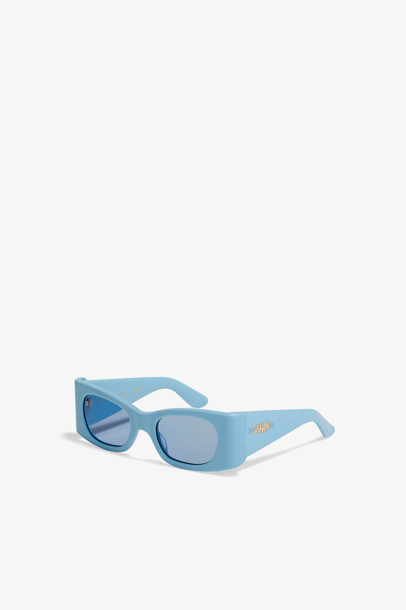 GANNI x Ace & Tate Baby Blue Kayla Sunglasses, Acetate, in colour Baby Blue - 2 - GANNI