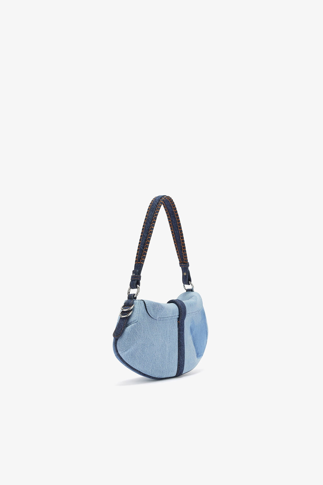 Sac en denim B-Kat, Organic Cotton, in colour Mid Blue Vintage - 2 - GANNI