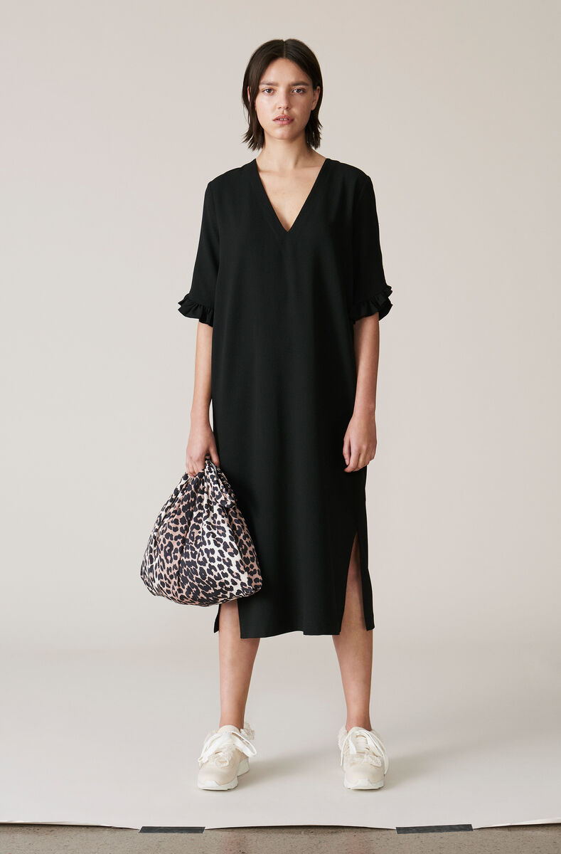 Clark Dress, Polyester, in colour Black - 1 - GANNI