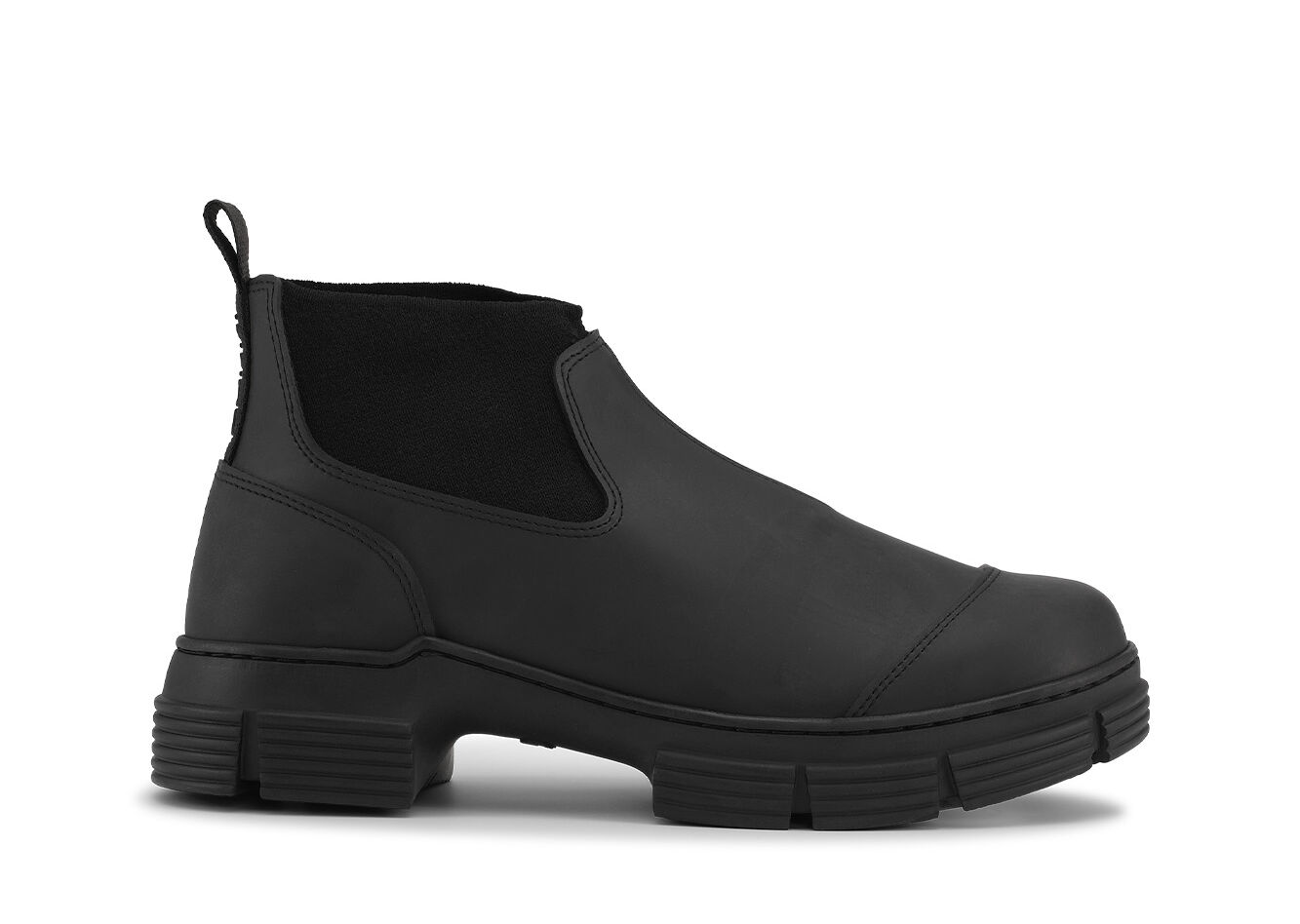 City-Stiefeletten aus Rubber, Recycled rubber, in colour Black - 1 - GANNI