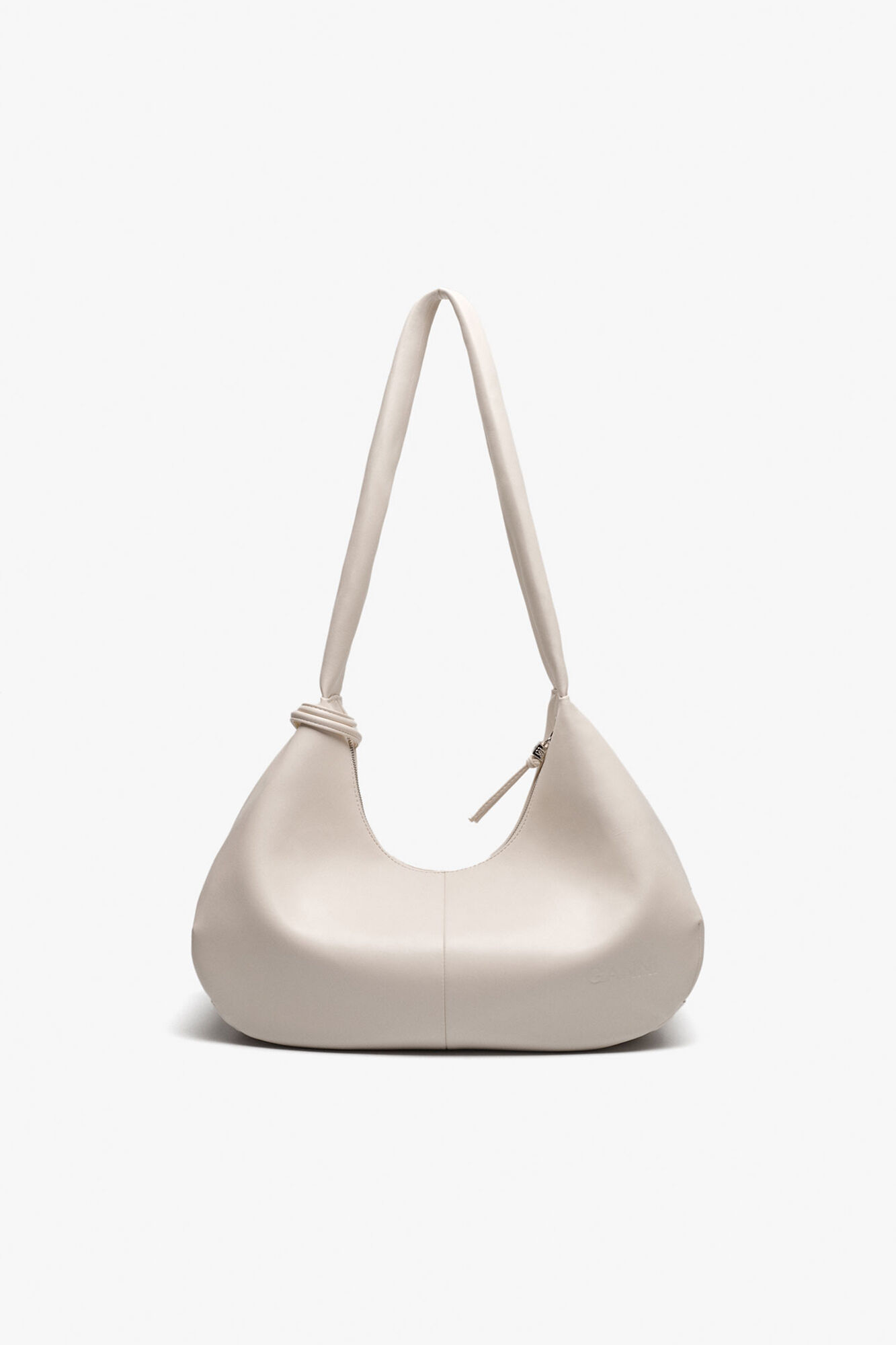 Naturvit medium hobov&auml;ska, Recycled Leather, in colour Egret - 3 - GANNI