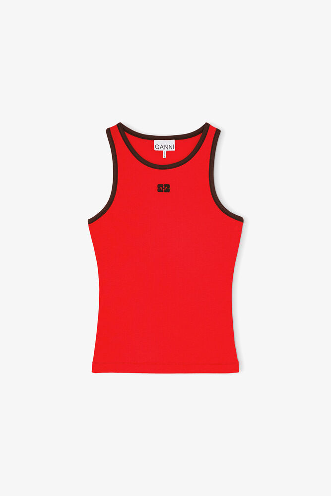Tank Top in Red, High Risk Red
