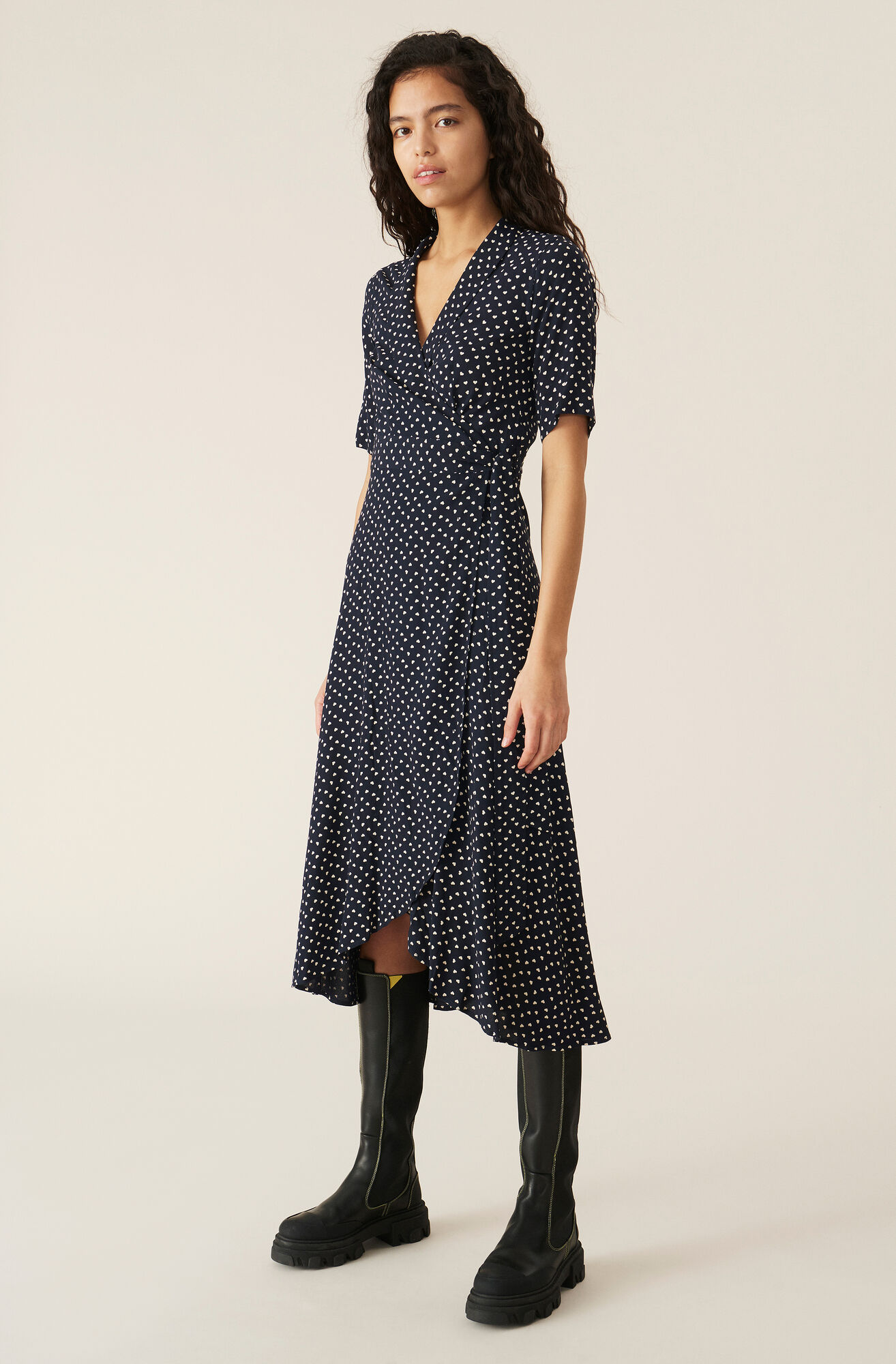 Ganni Printed Crepe Wrap Dress 1499 00 Dkk Shop Your New Printed Crepe Wrap Dress At Ganni Com Buy products such as vanilla egift visa virtual account at walmart and save. printed crepe wrap dress