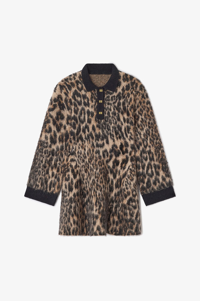 Polo Dress in Leopard, Leopard