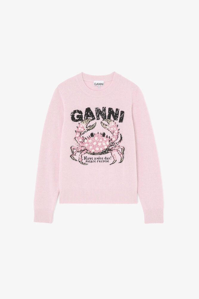 Sweater with Crab, Chalk Pink
