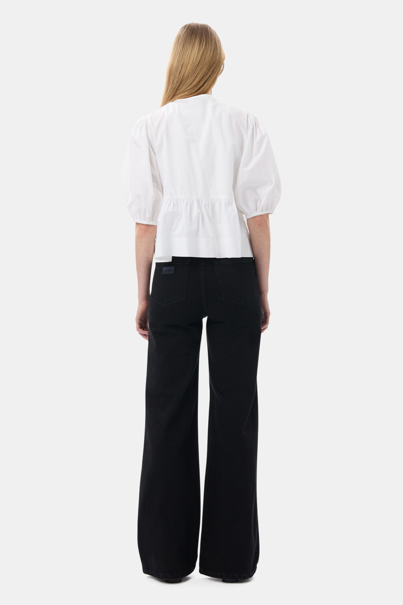 Washed Black Andi Jeans, Cotton, in colour Washed Black/Black - 4 - GANNI