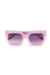 Smala rektangulära solglasögon, Biodegradable Acetate, in colour Sweet Lilac - 1 - GANNI
