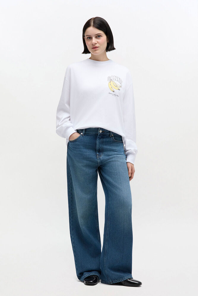 Izey Jeans in Blue Denim, Dark Blue Vintage